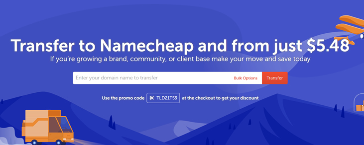 NameCheap 域名转移优惠周活动 - .COM域名 $5.48 转入续费省钱