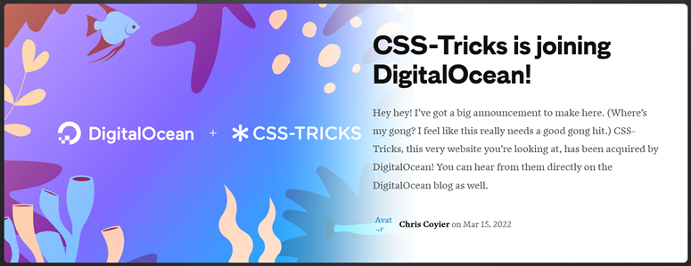 DigitalOcean 收购 CSS-Tricks 扩展内容领域影响力